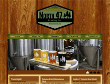Tablet Screenshot of north47brewery.com
